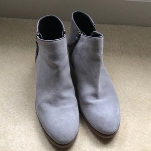 Cole Haan blue suede ankle booties size 8.5